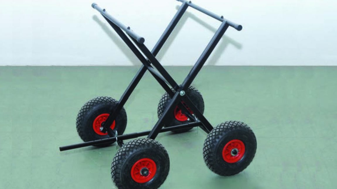 Black variable height cart